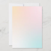 Boterfly Baby shower Invitation Kaart (Achterkant)