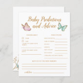 Boterfly-Baby voorspelling en advies-Kaart (Voorkant / Achterkant)