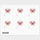 Boterfly Birthday Gift Label Stickers (Vel)