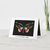 Boterfly Birthday Kaart (Achterkant)