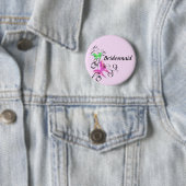 Boterfly Bridesmaid Button (In situ)