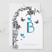 Boterfly Christelijke feiale weddenschap Kaart (Achterkant)