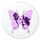 Boterfly Collage Cameo Keramische Knop (Voorkant)