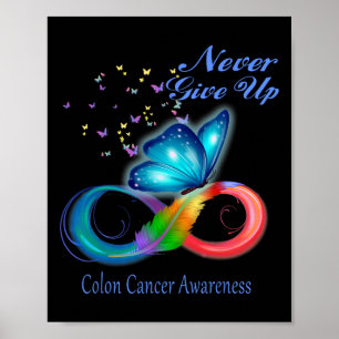 Boterfly Colon Cancer Awareness Poster