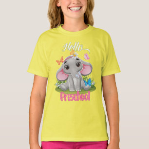 Boterfly Elephant Preschool Terug naar school T-shirt