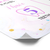 Boterfly First Birthday Milestone Poster (Hoek)