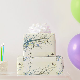 Boterfly Floral Cadeaupapier