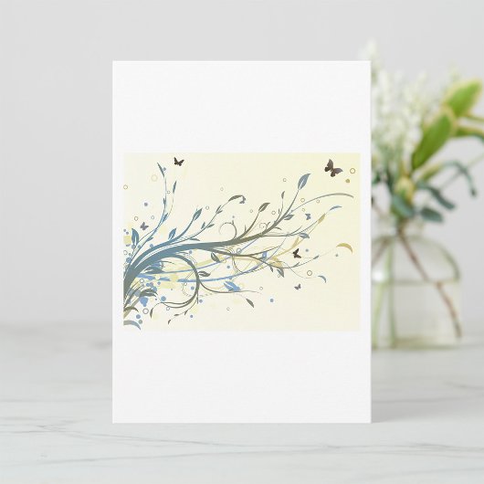 Boterfly Floral Kaart