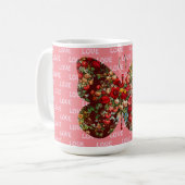 Boterfly Floral Love Mok Cup (Voorkant links)