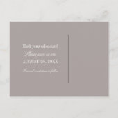 Boterfly Floral Save the Date Briefkaart, Yellow Aankondigingskaart (Achterkant)