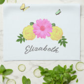 Boterfly Floral Theedoek (Gevouwen)