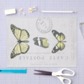 Boterfly  Frans Carte Postale Decoupage T Tissuepapier (Craft)