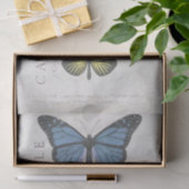 Boterfly  Frans Carte Postale Decoupage T Tissuepapier (Geschenk)