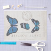 Boterfly  Franse carte Postale ontkoppeling Tissuepapier (Craft)