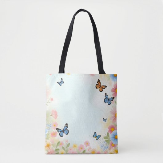 Boterfly Garden Canvas tas (Voorkant)