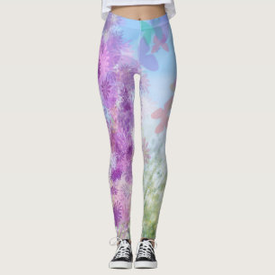 Boterfly Garden Leggings vrouwen