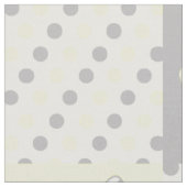 Boterfly Geel Gray Polka Dots Stof (Close Up)