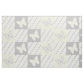Boterfly Geel Gray Polka Dots Stof (Fat Quarter)
