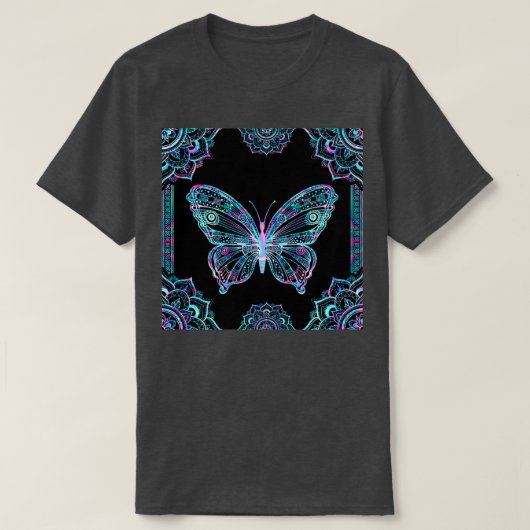 Boterfly Holographic color art SKY T-shirt (Design voorkant)