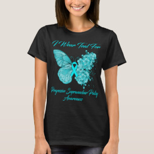 Boterfly I Draag Blauwgroen voor progressieve supr T-shirt