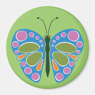 Boterfly-jam: blauw magneet