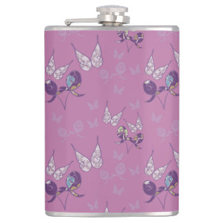 Boterfly Joy Flask (Paars) Heupfles