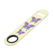 Boterfly kleurrijke Tattoo stijl Speed Flessenopener (Achterkant Gekanteld)