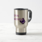 Boterfly Lupus Awareness Coffee Mok Travel Mug (Voorkant rechts)