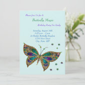 Boterfly Magic Birthday Kaart (Staand voorkant)