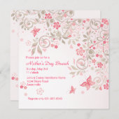 Boterfly Meadow Moederdag Invitation Kaart (Voorkant / Achterkant)