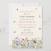 Boterfly onderweg | Boho Baby shower Kaart (Voorkant)