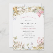 Boterfly op Way Bohemen Baby shower Kaart (Voorkant)