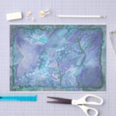 Boterfly  Paars Blauwgroen blauw-Romantisch Tissuepapier (Craft)