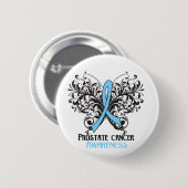 Boterfly Prostate Cancer Awareness Ronde Button 5,7 Cm (Voorkant /achterkant)