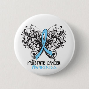 Boterfly Prostate Cancer Awareness Ronde Button 5,7 Cm