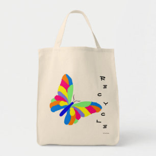 Boterfly Recyclen Grocery Bag Tote Bag