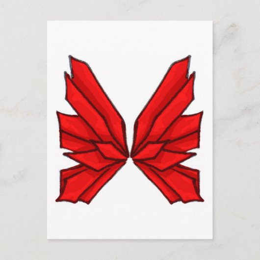 Boterfly Red I Briefkaart (Voorkant)