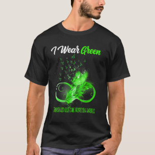 Boterfly Ribbon Feather Fibrodysplasia Ossificans T-shirt