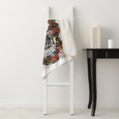 Boterfly Skull Sherpa Deken (In situ)