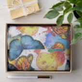 Boterfly Splash Colorful Decoupage Tissuepapier (Geschenk)