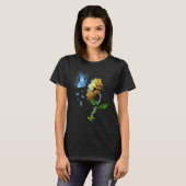 Boterfly Sunflower Apraxia Awareness T-shirt (Voorkant volledig)