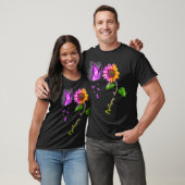 Boterfly Sunflower Epilepsy Bewustheid T-shirt (Unisex)