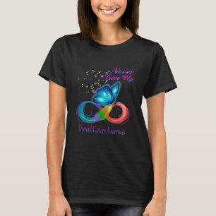 Boterfly Thyroid Cancer Awareness Fine T-shirt