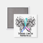 Boterfly Thyroid Cancer Awareness Magneet (Voorkant / Achterkant)