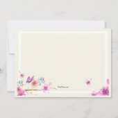 Boterfly Valley Invitation Kaart (Achterkant)