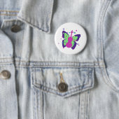 Boterfly Violin Ronde Button 5,7 Cm (In situ)