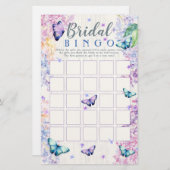 Boterfly Vrijgezellenfeest Bingo Game (Voorkant / Achterkant)