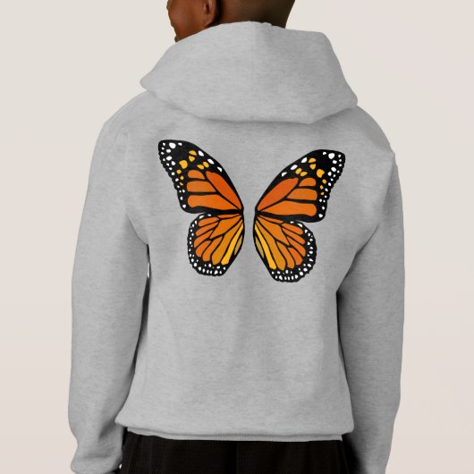 Boterfly Wings Kinder Sweatshirt Cute Butterfly To (Achterkant)