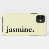 Botergeel Effen Kleur Elegante Naam Case-Mate iPhone Case (Achterkant (horizontaal))