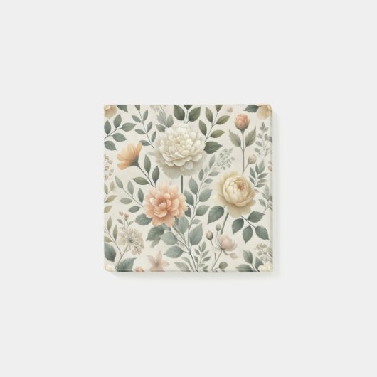 Botergeel Waterverf Bloemlente en zomer Post-it® Notes (Voorkant)